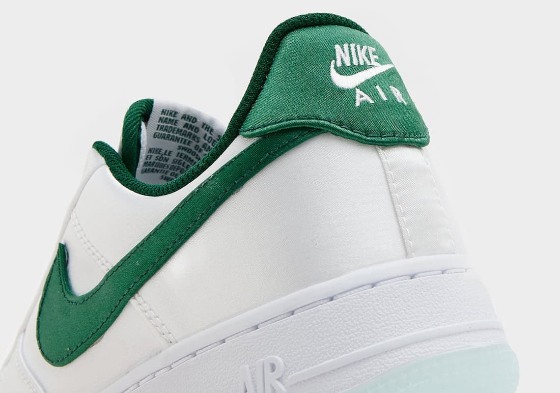 Nike Air Force 1 Low Satin "White Green"