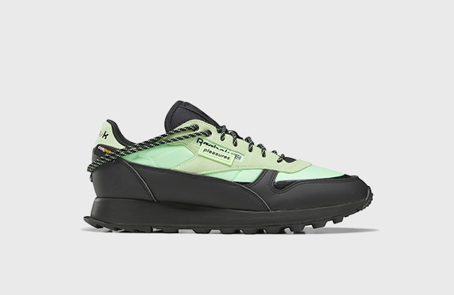 Pleasures x Reebok Classic Leather Trail "Neon Mint" Pleasures x Reebok Classic Leather Trail "Neon Mint"