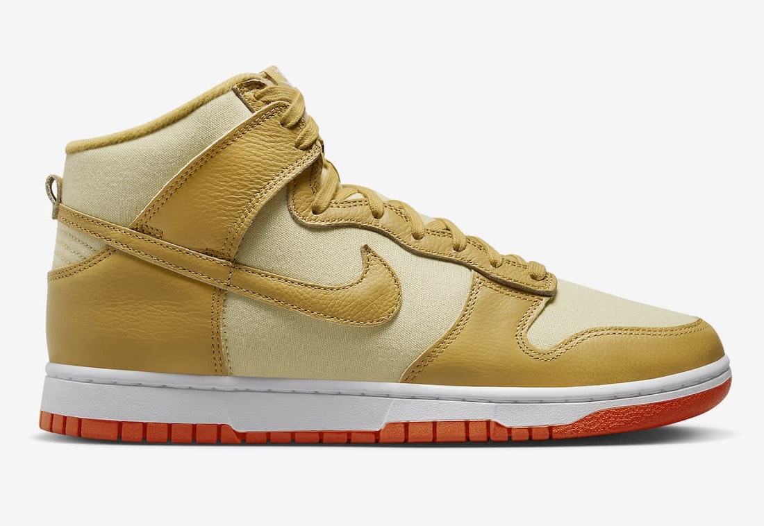 Nike Dunk High "Gold Canvas"