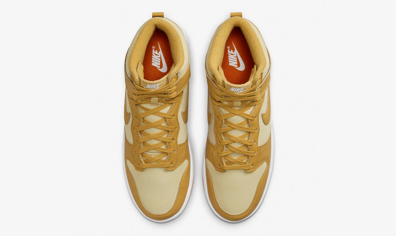Nike Dunk High "Gold Canvas"