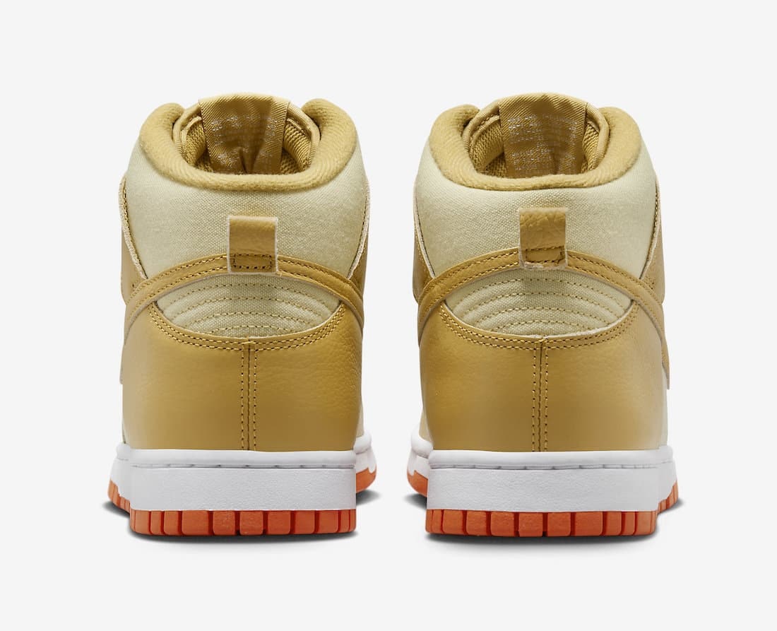 Nike Dunk High "Gold Canvas"