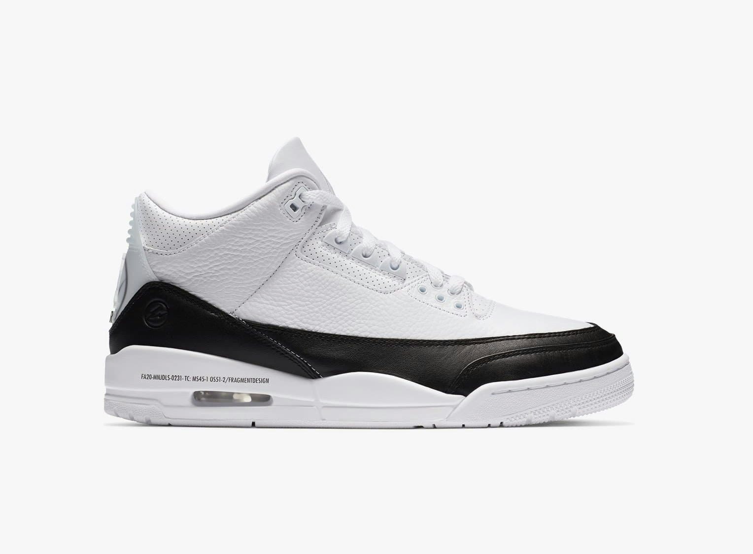 Fragment x Air Jordan 3 (White/Black)