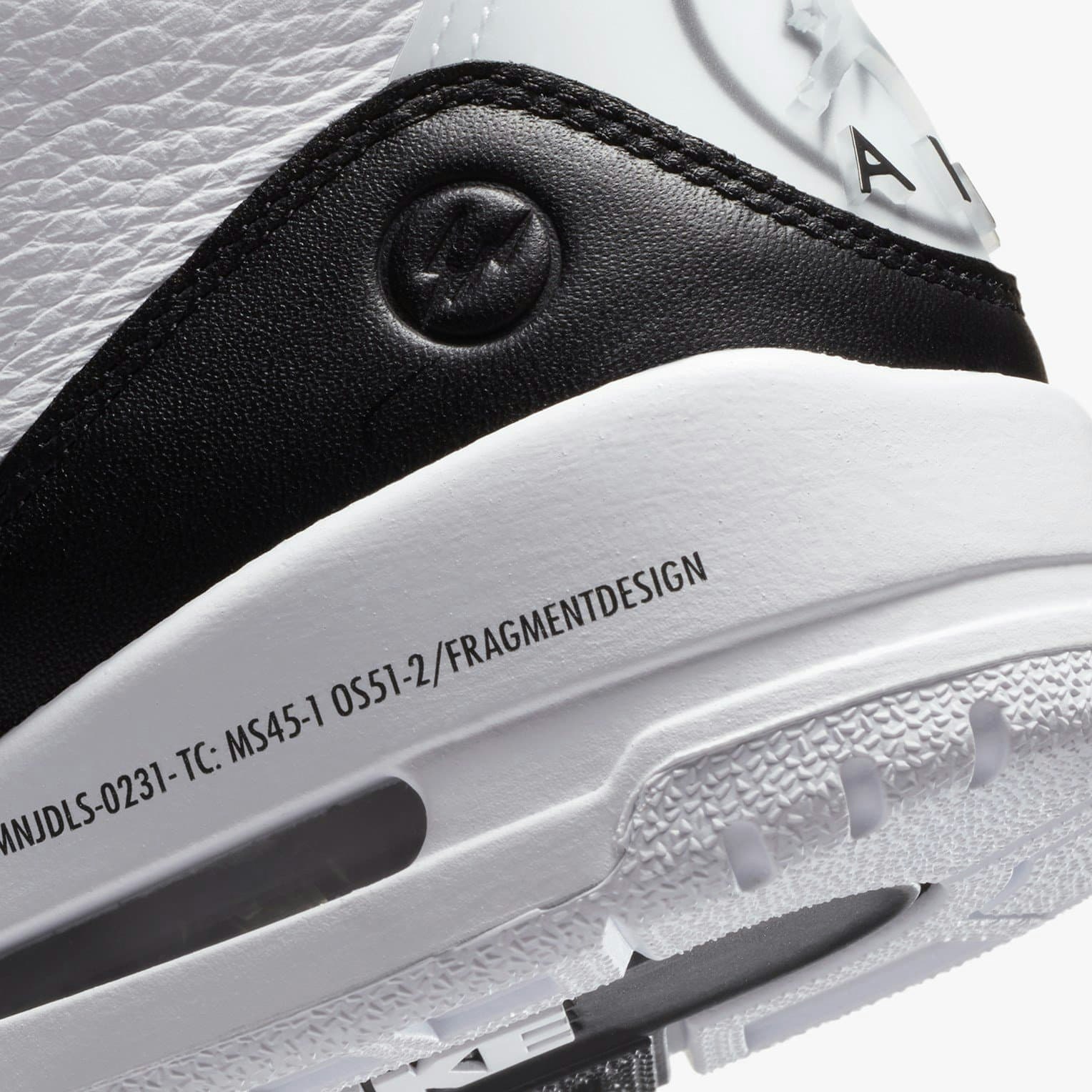 Fragment x Air Jordan 3 (White/Black)