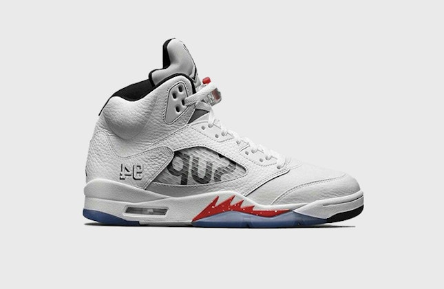 Supreme x Air Jordan 5 Retro "White" Supreme x Air Jordan 5 Retro "White"