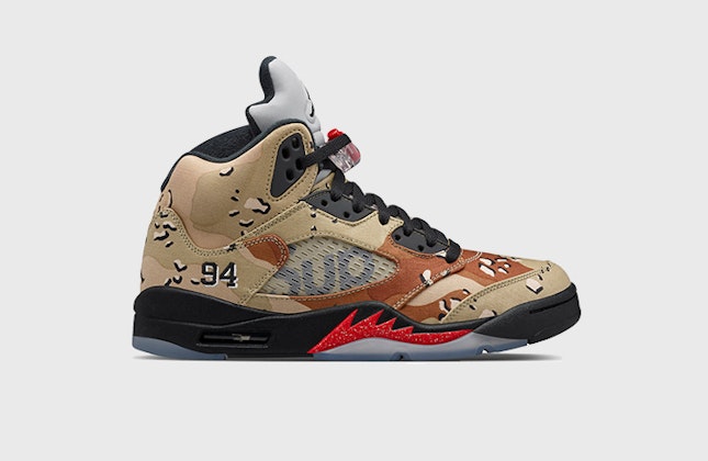 Supreme x Air Jordan 5 Retro "Desert Camo"