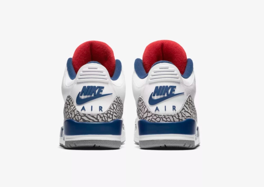 Red and blue jordan 3 deals