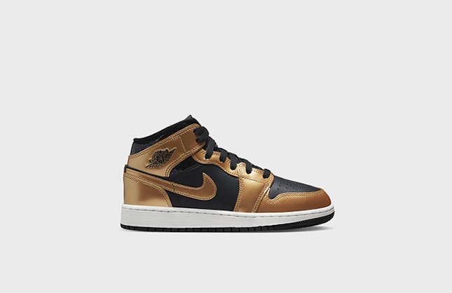 Air Jordan 1 Mid GS "Metallic Gold"