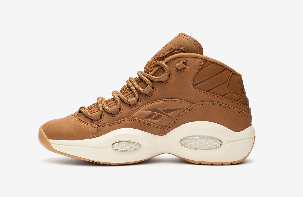 SNS x Reebok Question Mid "Leather Brown"