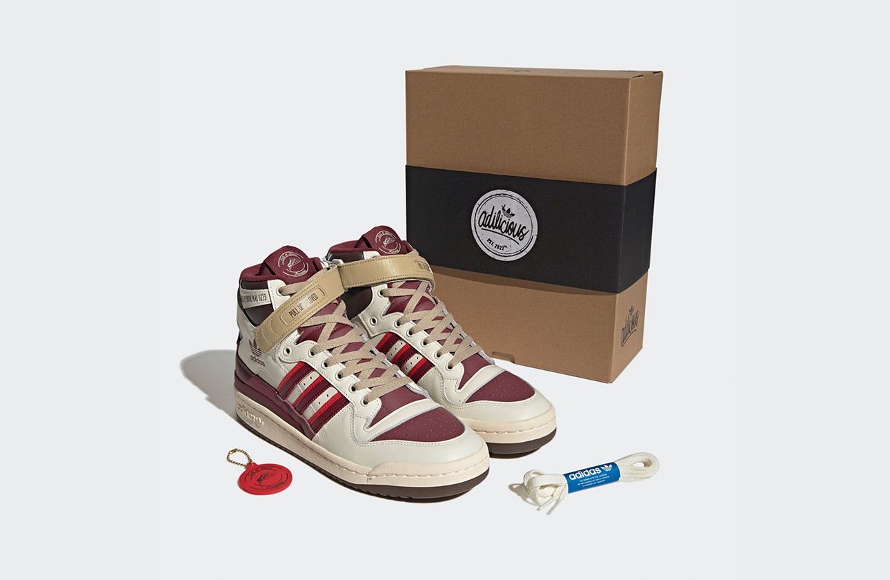 Cuts & Slices x adidas Forum High "Shadow Red"