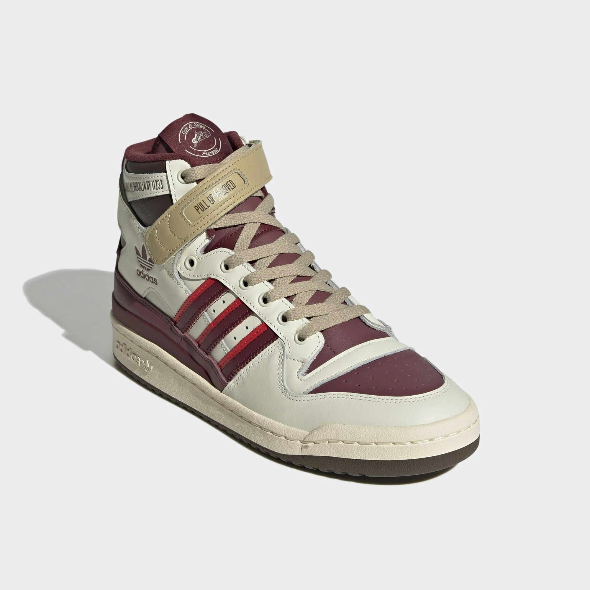 Cuts & Slices x adidas Forum High "Shadow Red"