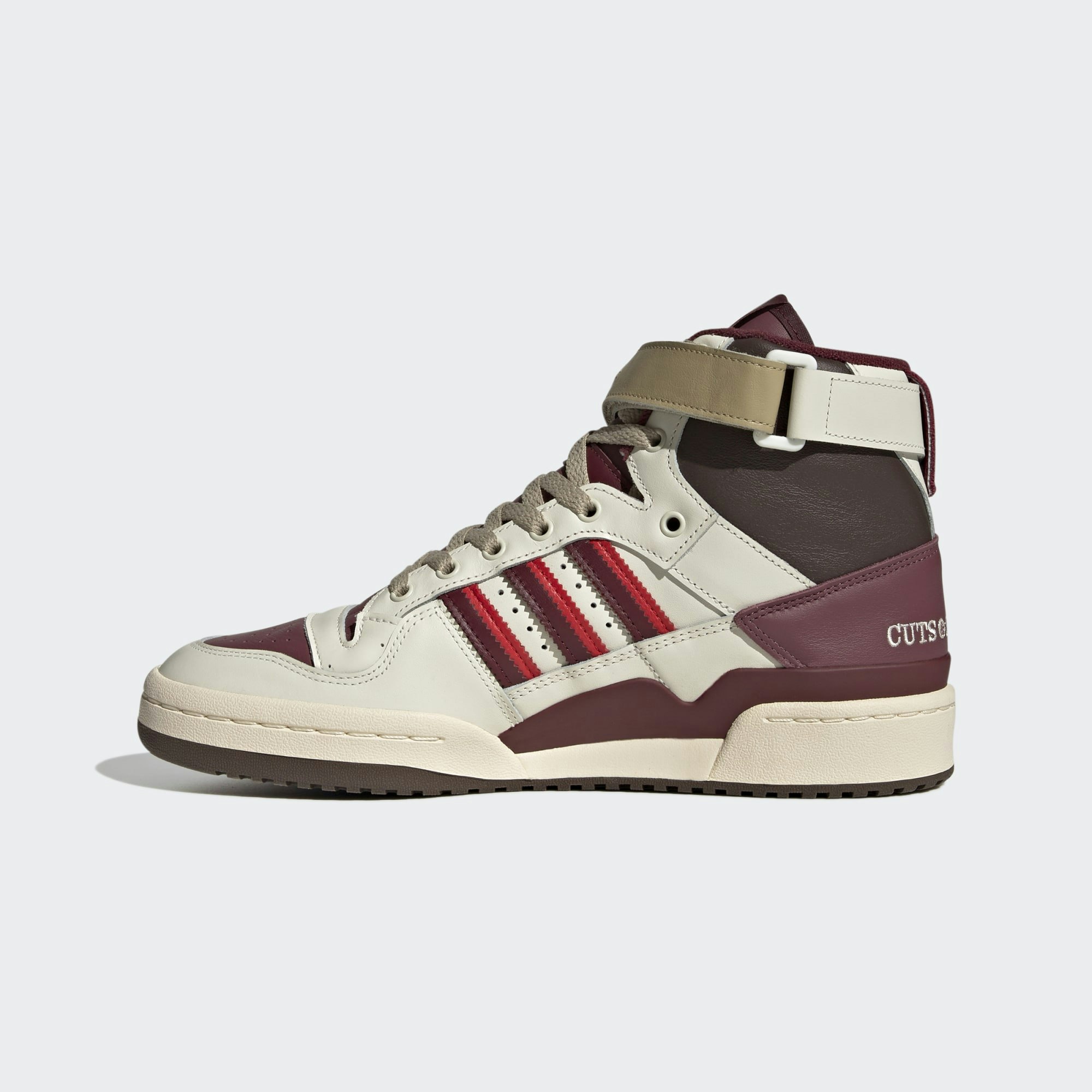 Cuts & Slices x adidas Forum High "Shadow Red"