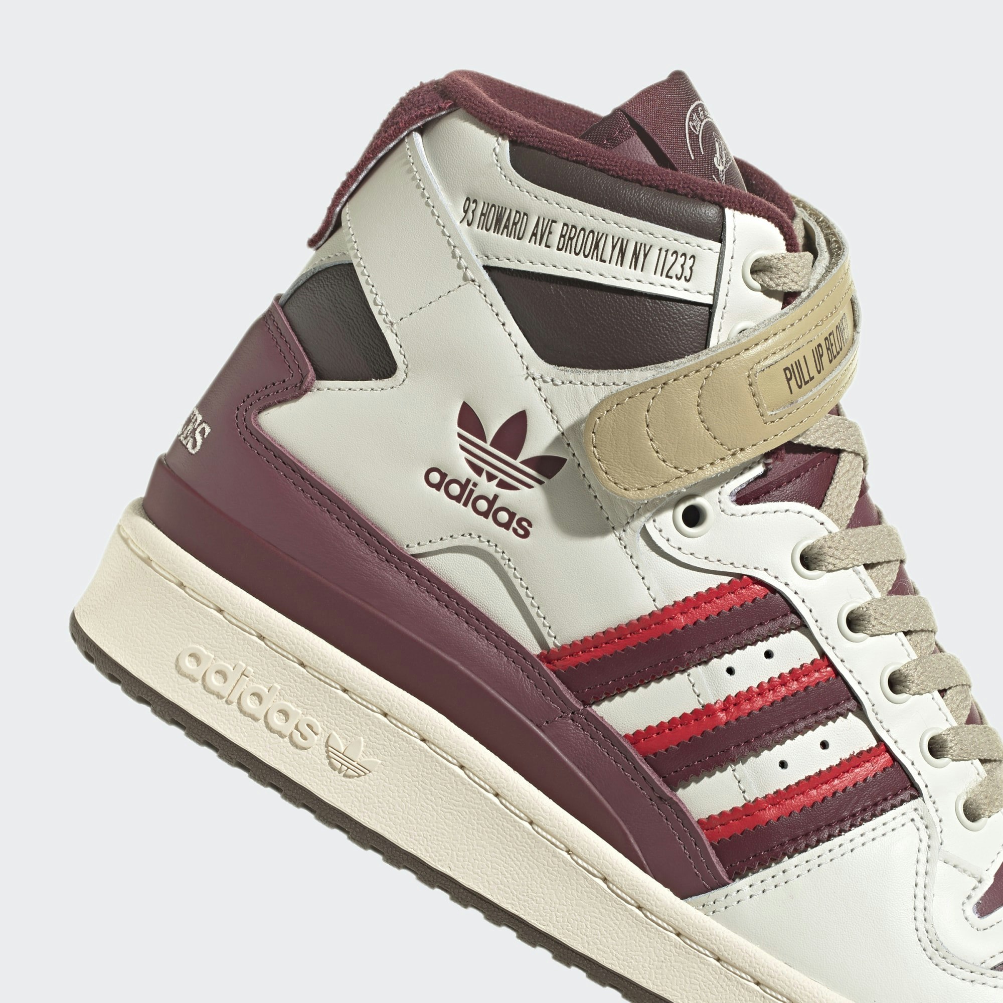 Cuts & Slices x adidas Forum High "Shadow Red"