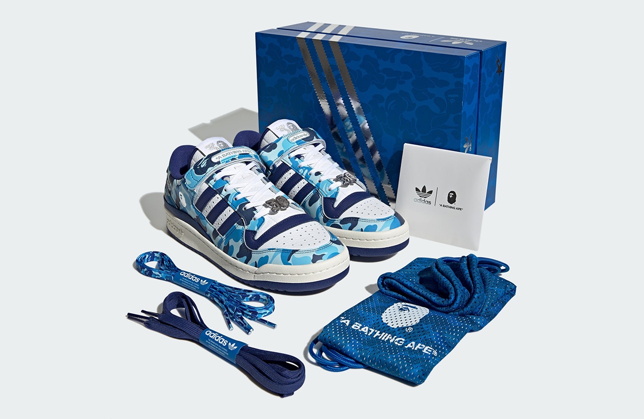 BAPE x adidas Forum Low "30th Anniversary" (Blue Camo)