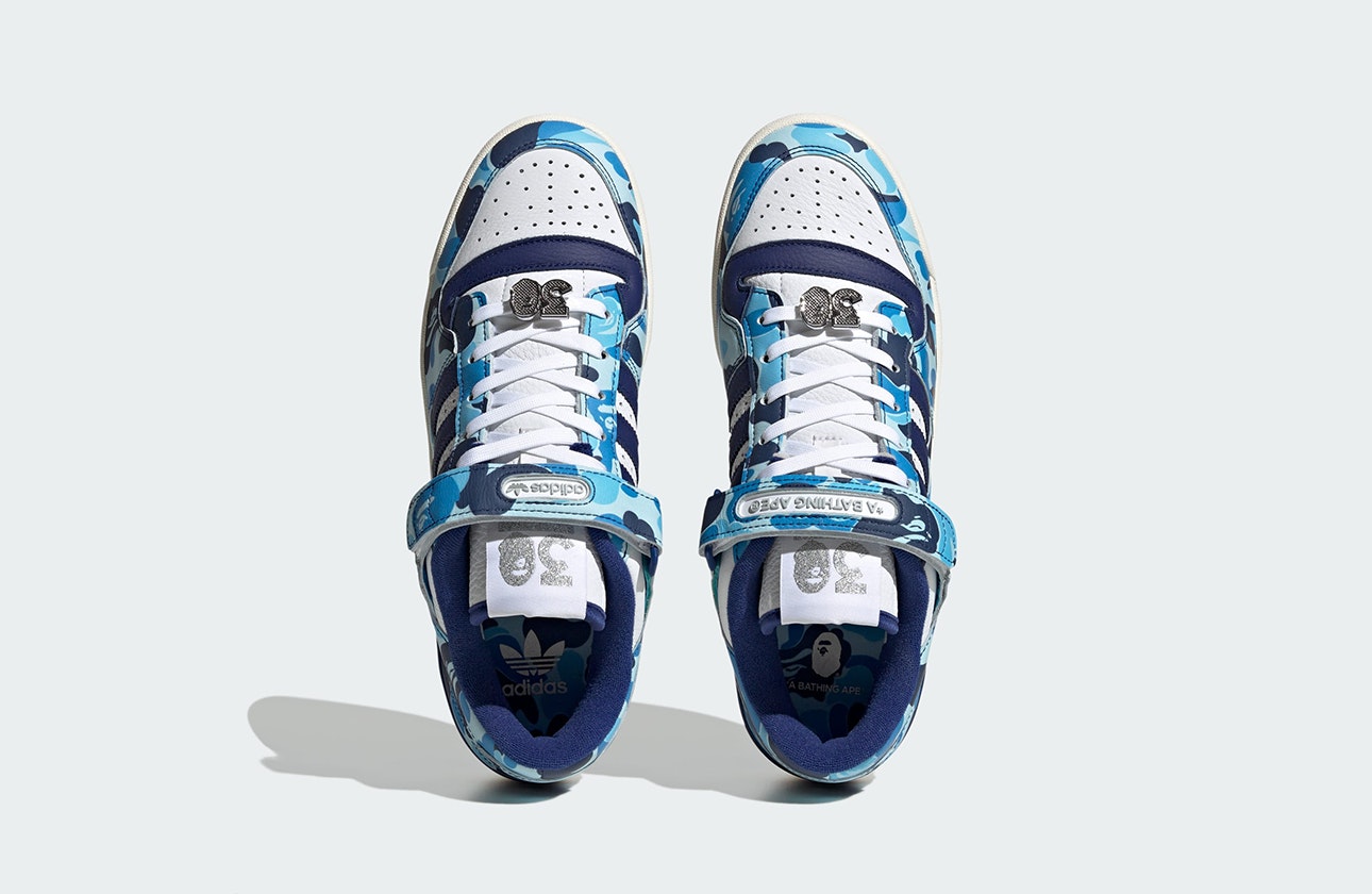 BAPE x adidas Forum Low "30th Anniversary" (Blue Camo)