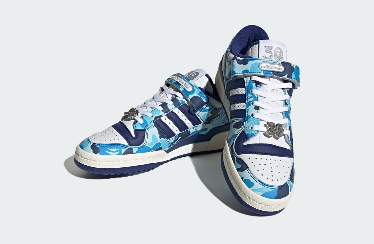 BAPE x adidas Forum Low "30th Anniversary" (Blue Camo)