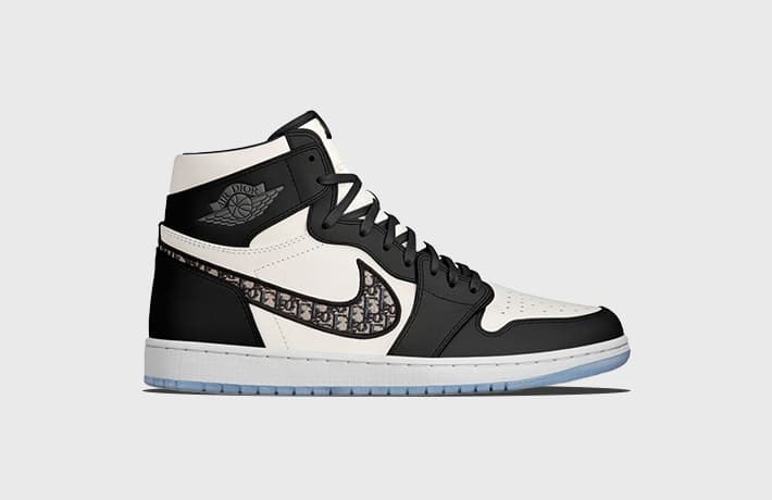 Dior x Air Jordan 1 High "Black&White"