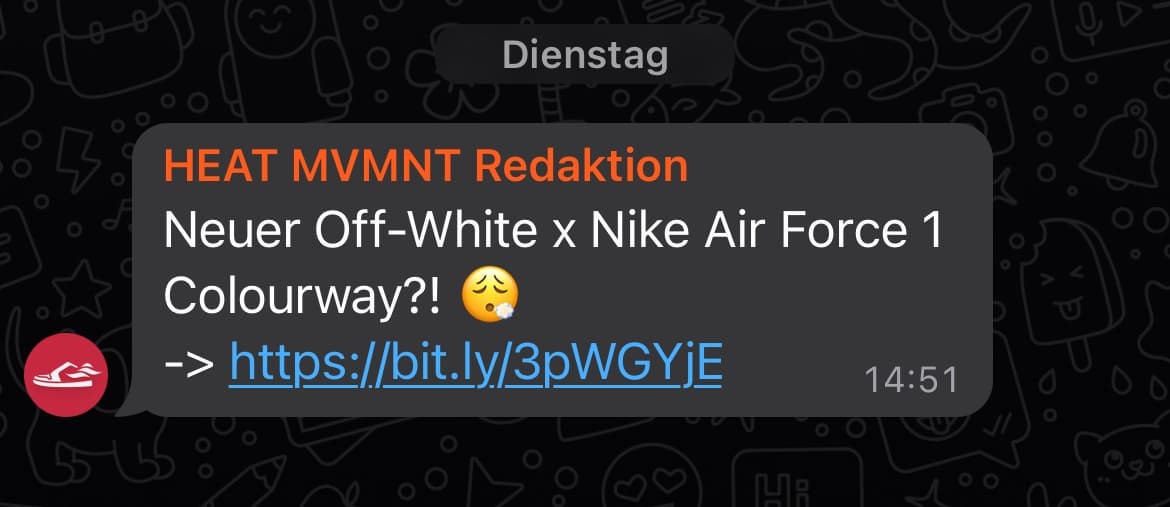 Unsere WhatsApp-Community für die neuesten Sneaker-Informationen