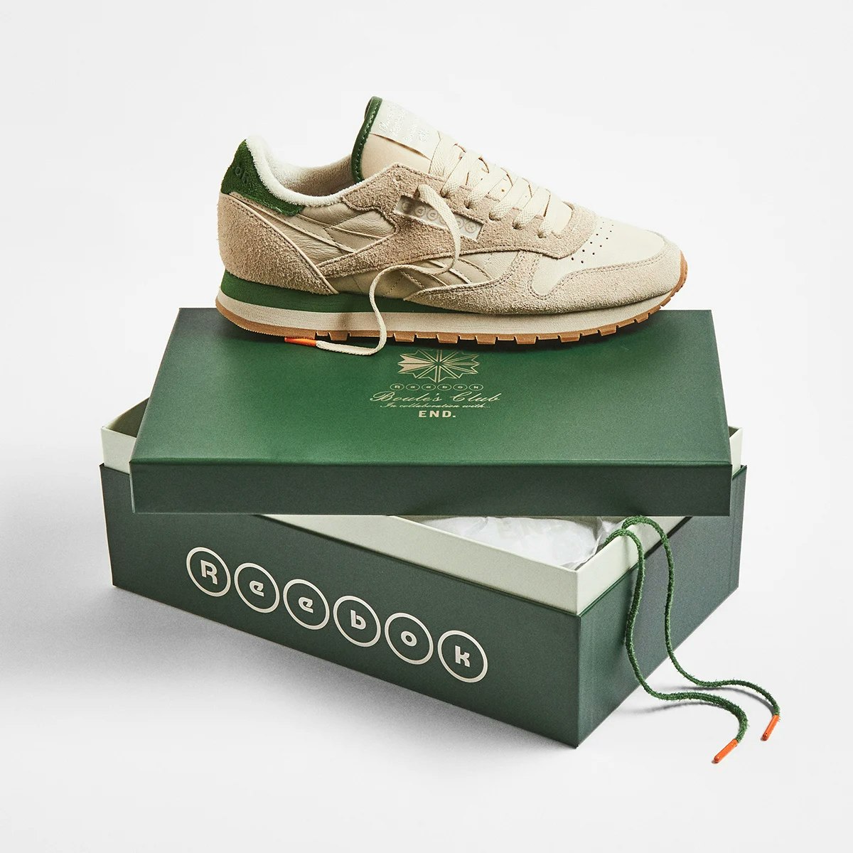 END. x Reebok Classic Leather "Boules Club"