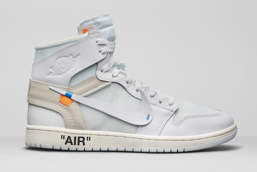 Aj1 off white price on sale
