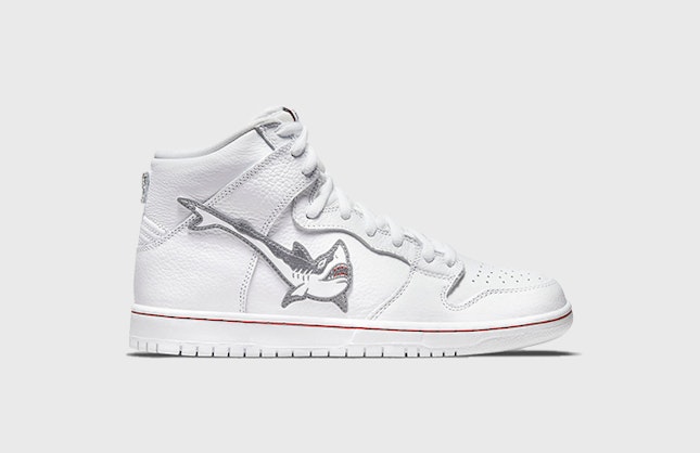 Oski x Nike SB Dunk High "Great White Shark"