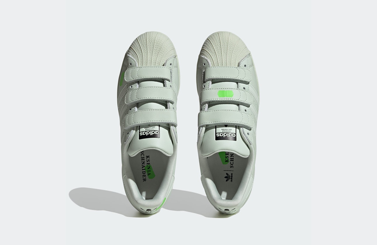 KSENIASCHNAIDER x adidas Superstar "Linen Green"