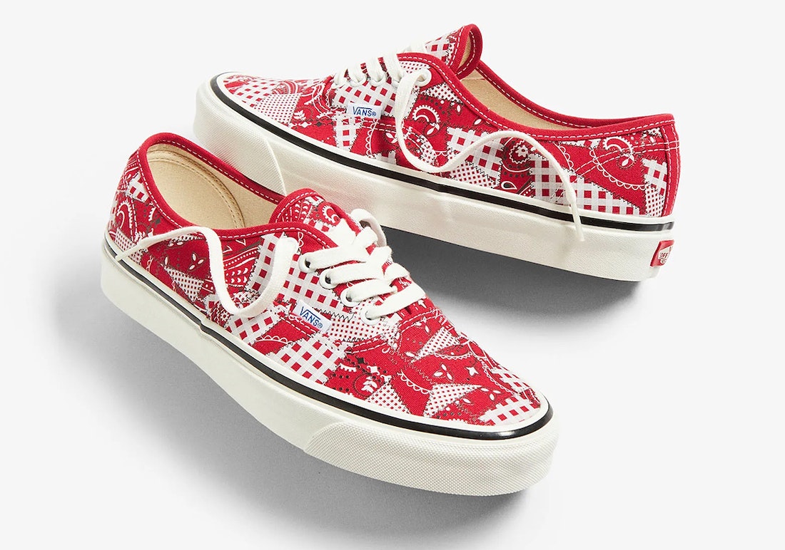 WP x Vans Vault Authentic 44 DX "Red Paisley"