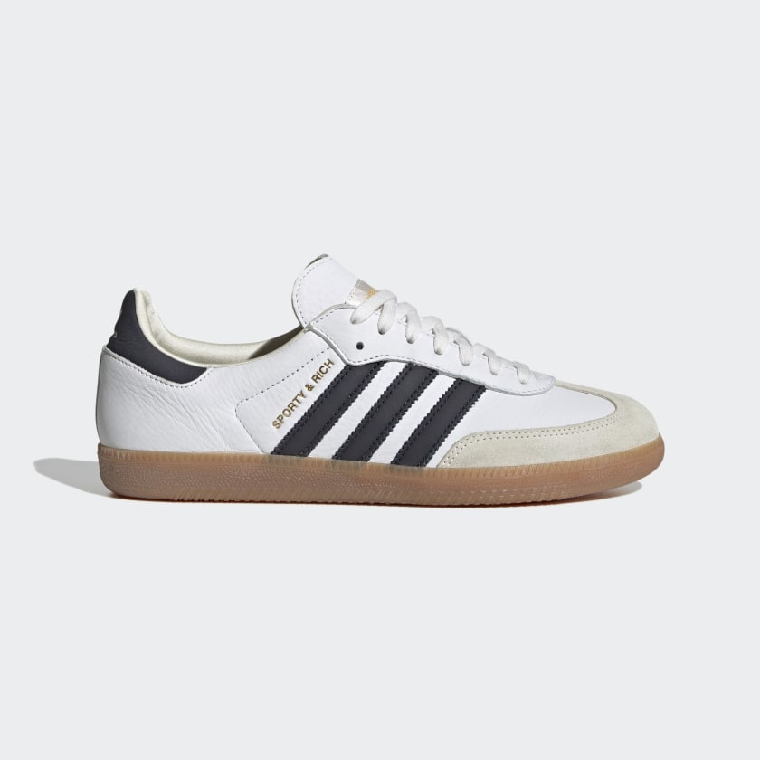 Sporty & Rich x adidas Samba "White/Black"