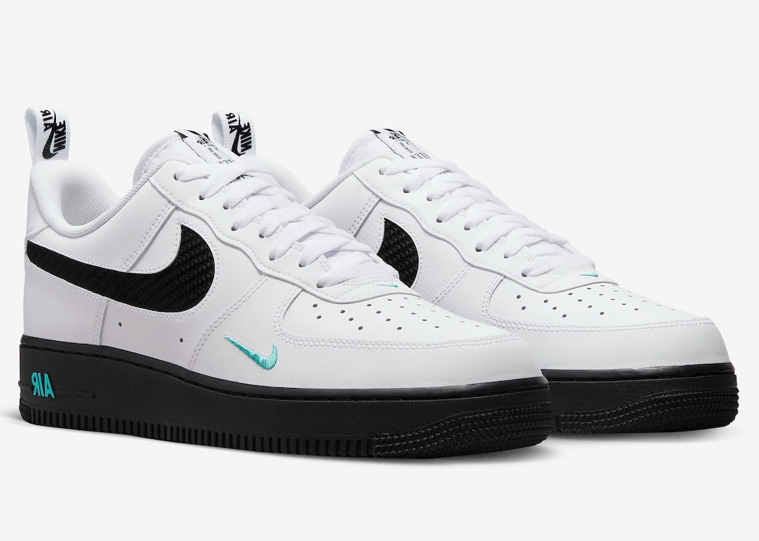 Nike Air Force 1 Low White Black Teal DR0155-100 Release Date