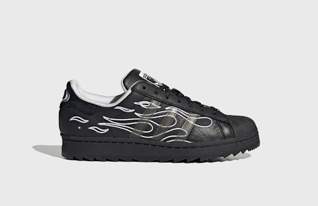 No Sleep Rave Club x adidas Superstar Ripple "Core Black"