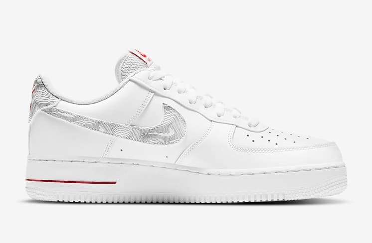 Nike Air Force 1 "Topography University Red"