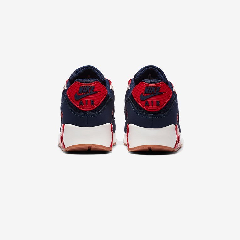 Nike air max 90 midnight navy red outlet