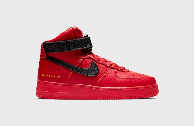 Alyx x Nike Air Force 1 High "University Red"