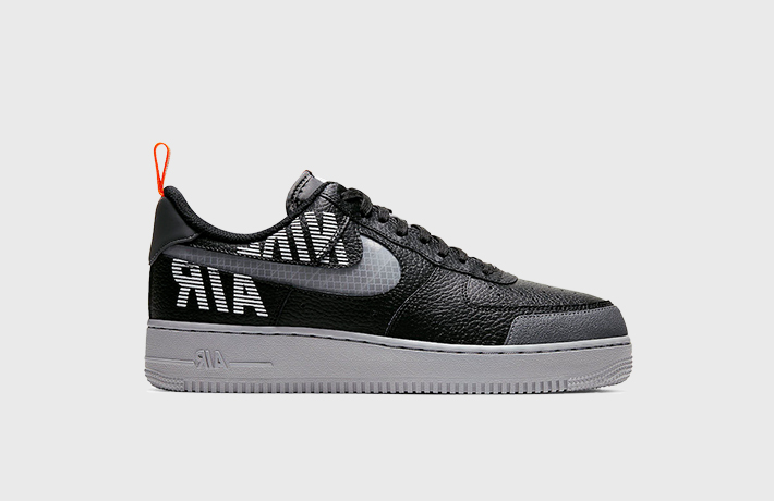 Nike air force hotsell 1 under construction black