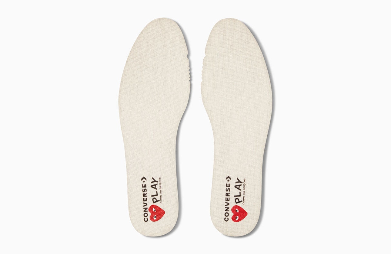 Comme des Garçons x Converse Chuck 70 High "Multi-Heart" (Cream)