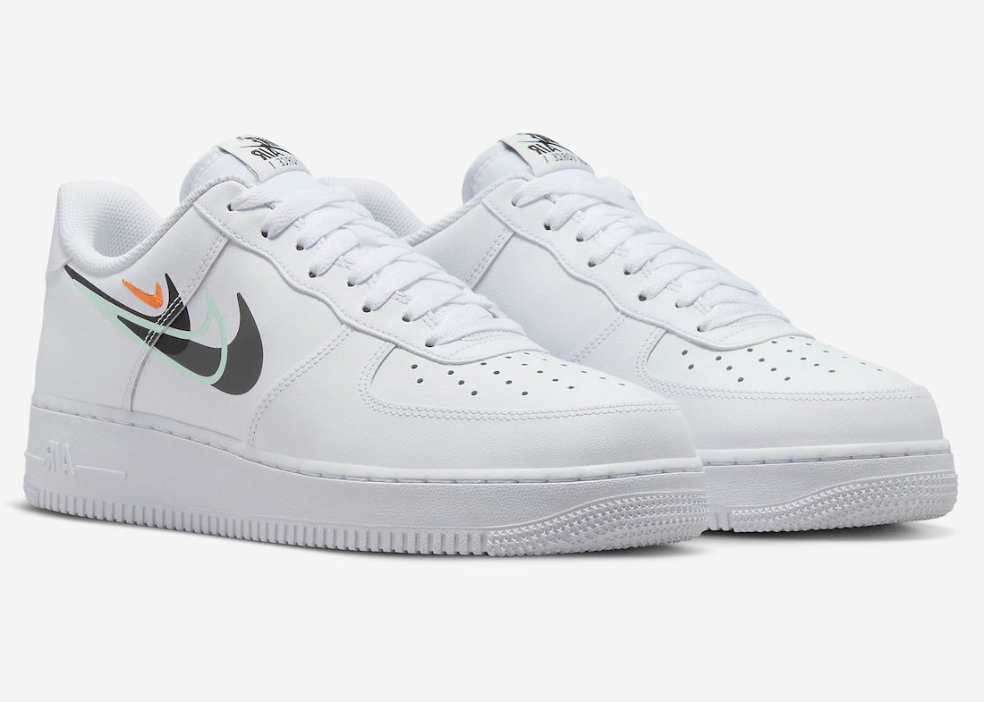 Nike Air Force 1 Low "Multi Swoosh" (Mint Green)
