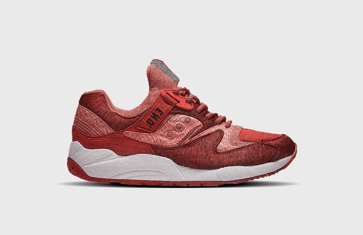 END. x Saucony Grid 9000 "Red Noise"