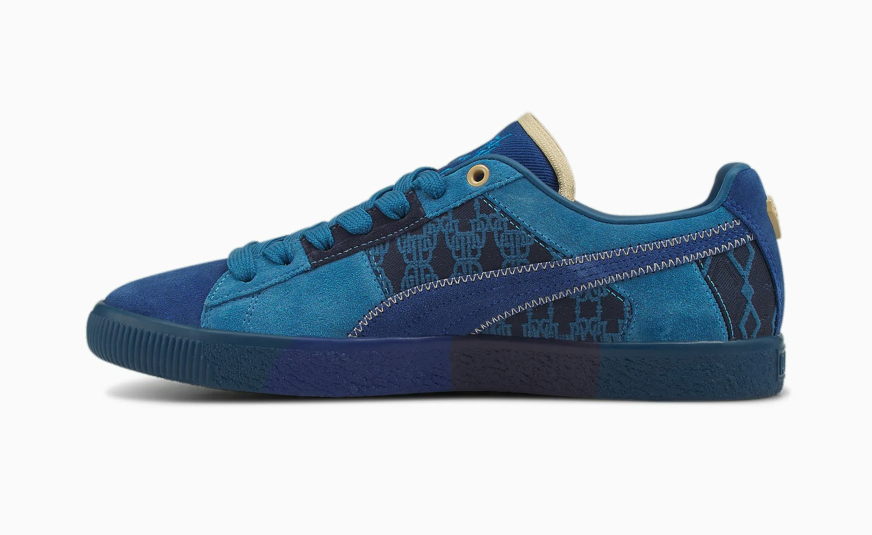  Dapper Dan x Puma Clyde "Blazing Blue"
