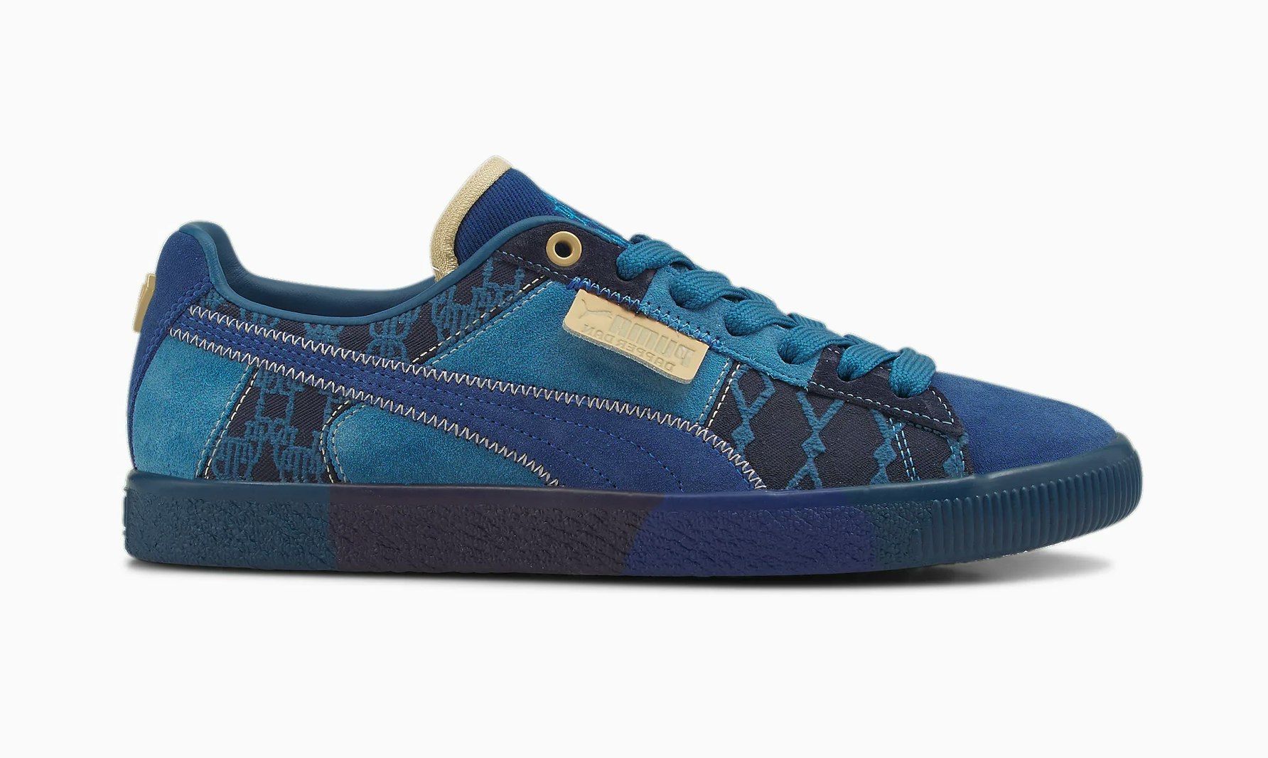  Dapper Dan x Puma Clyde "Blazing Blue"