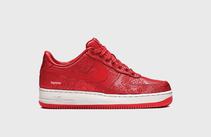 nike air force 1 supreme red