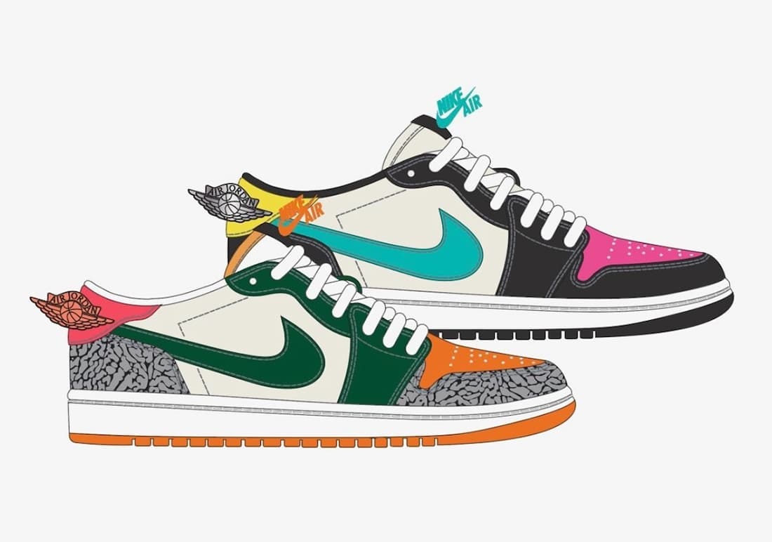 SoleFly x Air Jordan 1 Low OG "What The"