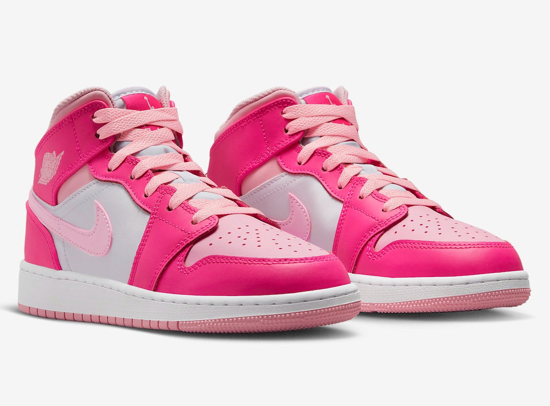 Air Jordan 1 Mid GS "Medium Soft Pink"