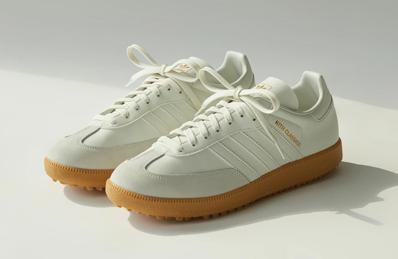 Kith x adidas Samba Golf "White/Gum"