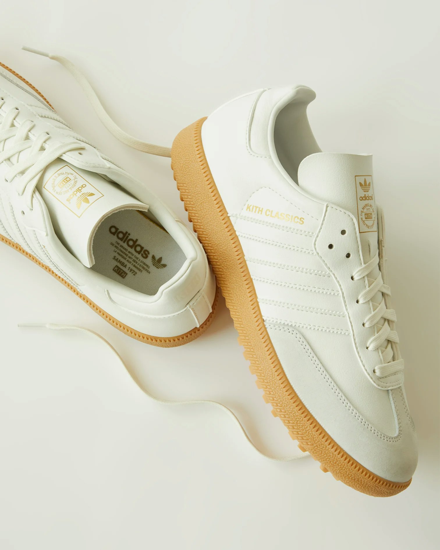 Kith x adidas Samba Golf "White/Gum"