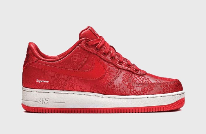 Supreme air force 1 red sales