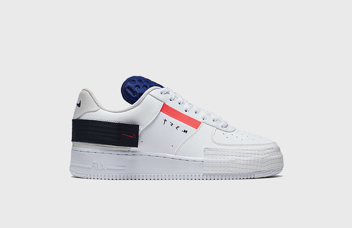 nike air force 1 type white obsidian