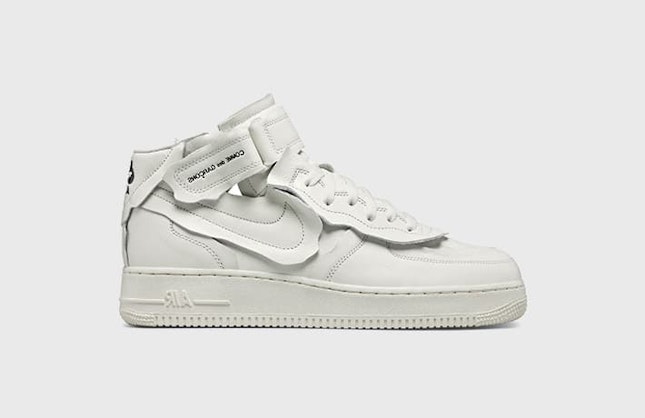 Comme des Garçons x Nike Air Force 1 Mid (White)