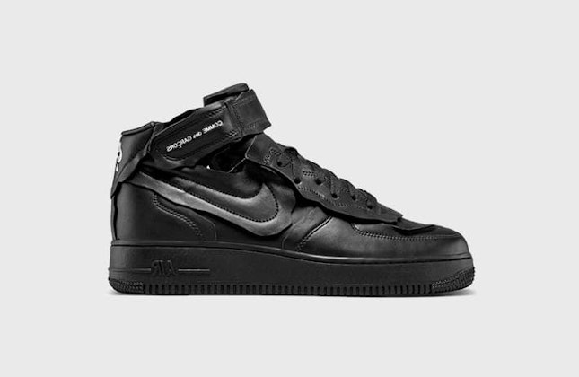 Comme des Garçons x Nike Air Force 1 Mid (Black)