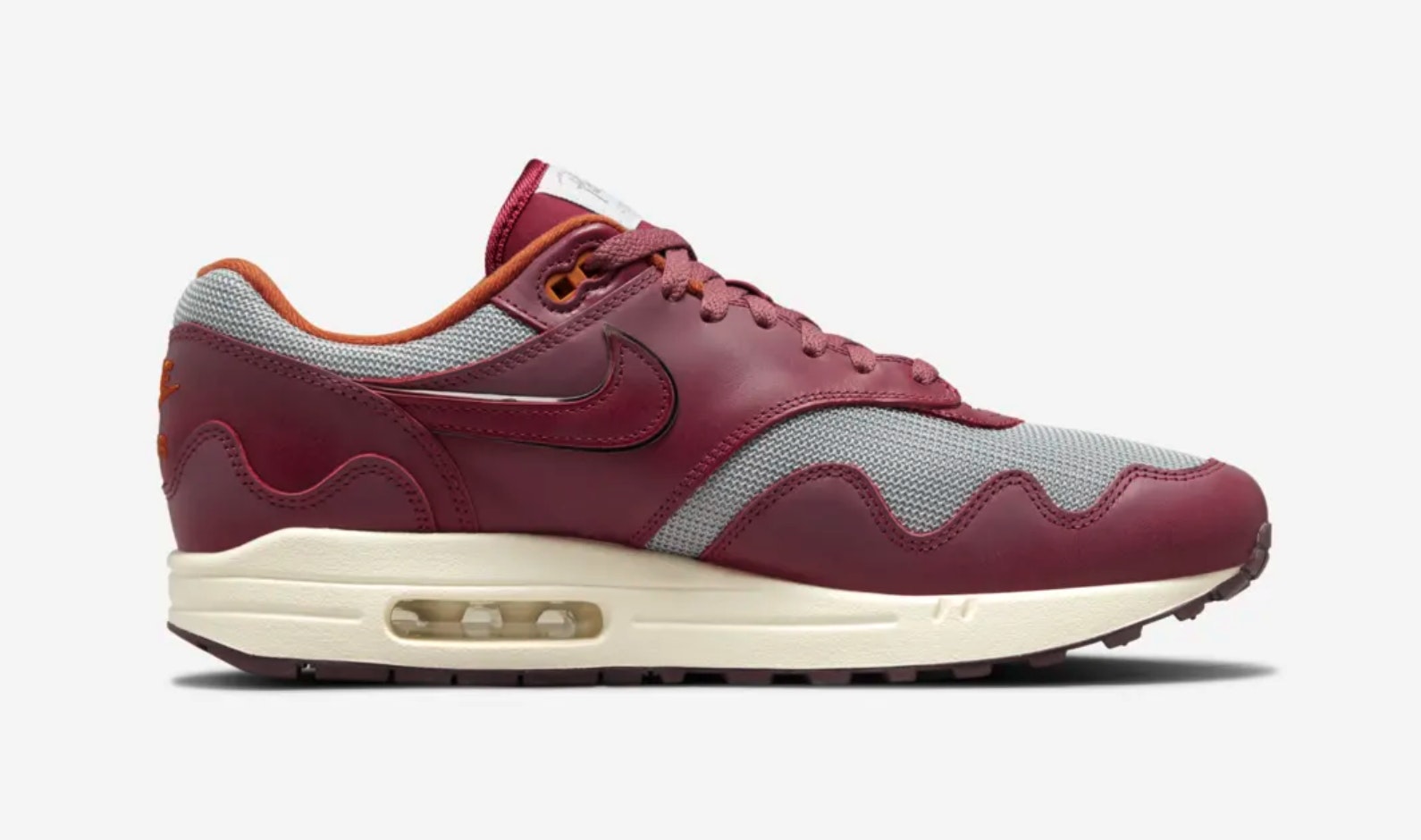 Patta x Nike Air Max 1 Waves "Rush Maroon"