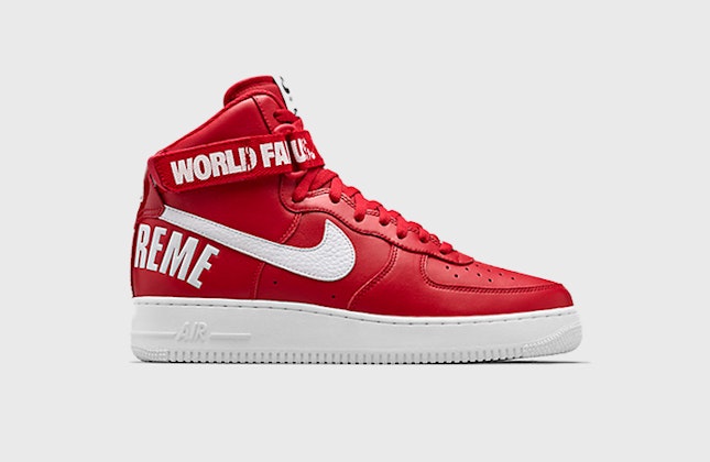 Supreme x Nike Air Force 1 High "Varsity Red" Supreme x Nike Air Force 1 High "Varsity Red"