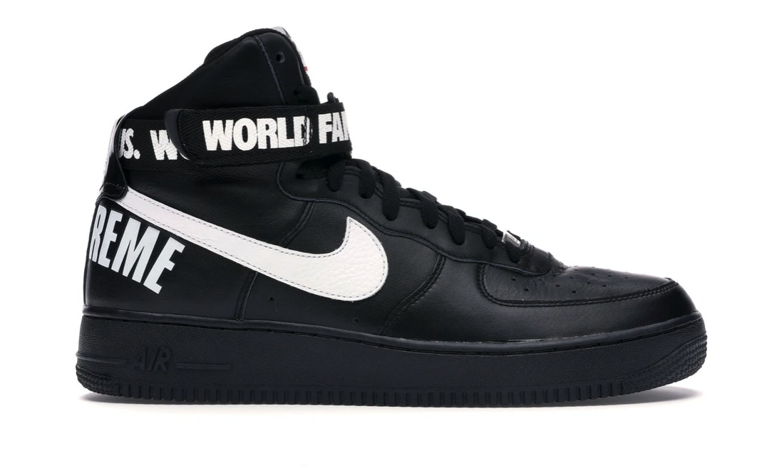 Supreme x Nike Air Force 1 High "Core Black"